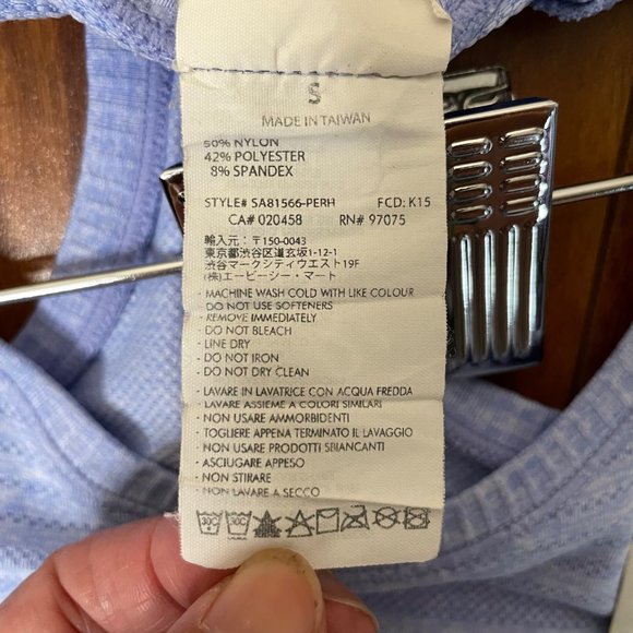 Saucony Womens Racerback Tank Athletic Top Blue Size S - Picture 9 of 10